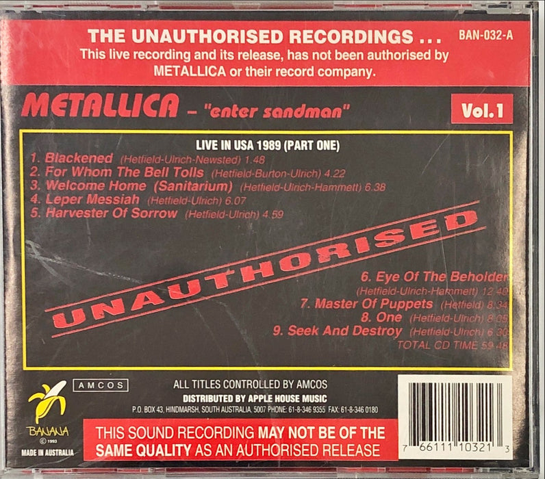Metallica - Enter Sandman (Vol.1)(Unofficial)