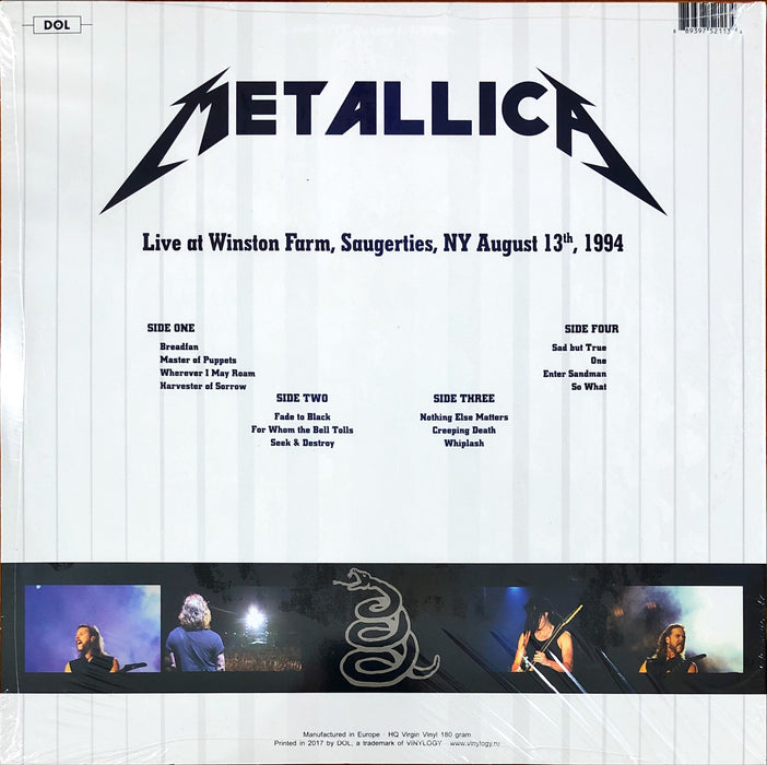Metallica - Live at Winston Farm, Saugerties, NY August 13th, 1994 (Vinyl 2LP)
