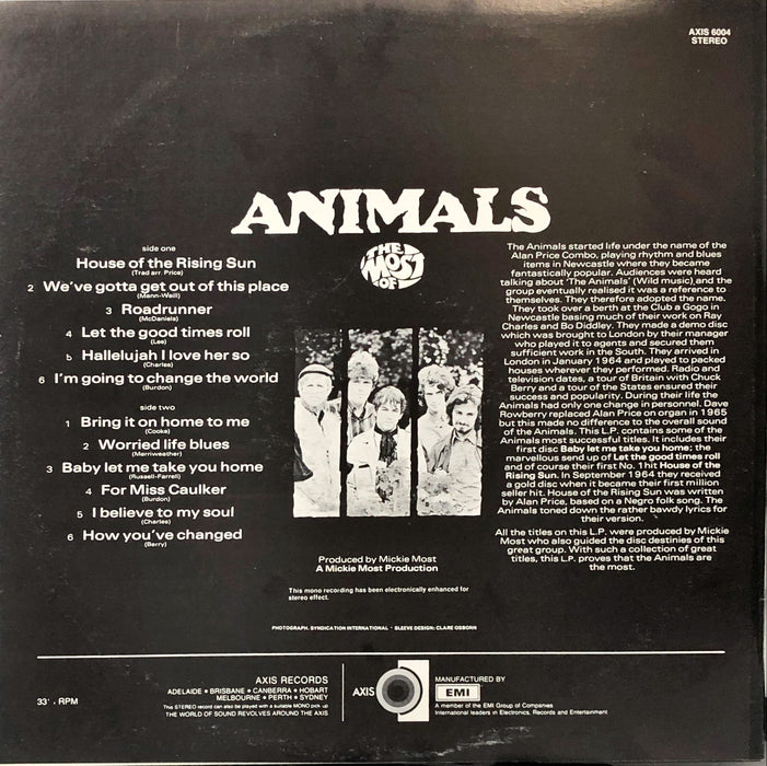 The Animals - The Most Of (Vinyl LP)(Stereo Enhanced Mono)