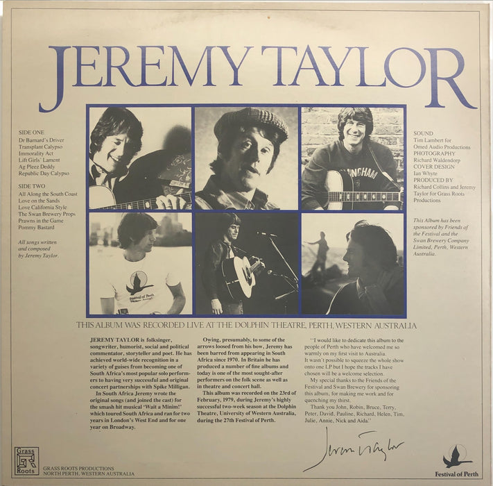 Jeremy Taylor - Jeremy Taylor At The Festival Of Perth (Vinyl LP)
