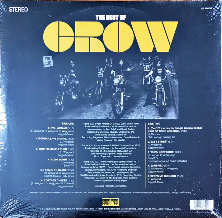 Crow - The Best Of Crow (Vinyl LP)[Gatefold]