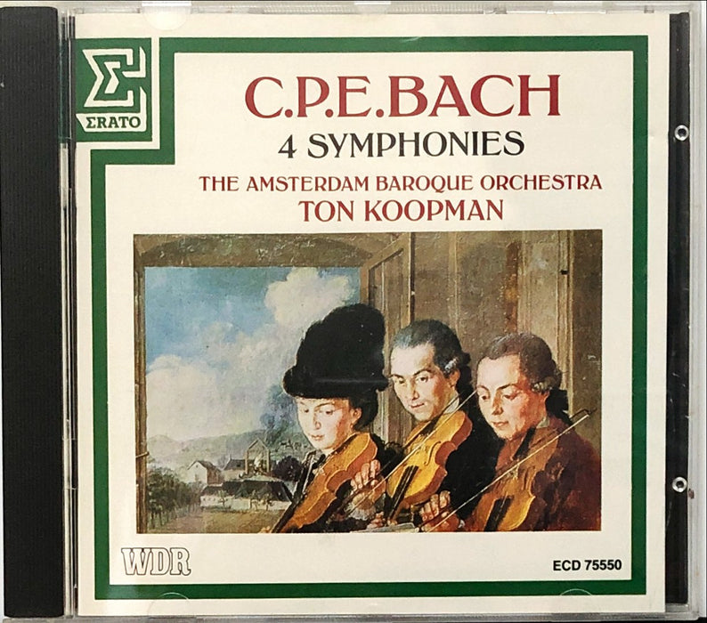 C.P.E. Bach -  The Amsterdam Baroque Orchestra • Ton Koopman - 4 Symphonies (CD)(DDD)