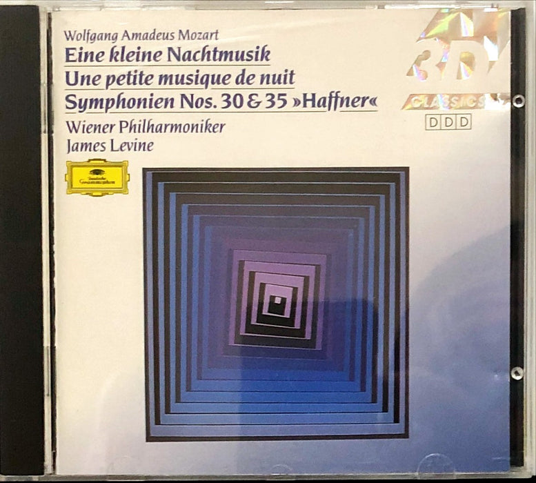 Mozart - Wiener Philharmoniker • James Levine - Eine Kleine Nachtmusik, Une Petite Musique De Nuit, Symphonien Nos. 30 & 35 "Hafner" (CD)(DDD)