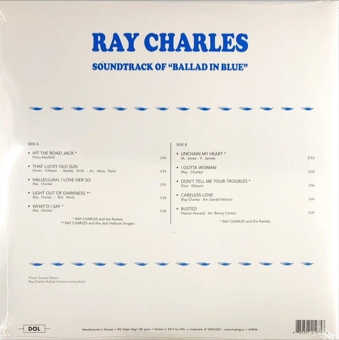 Ray Charles - Sountrack Of "Ballad In Blue" (Vinyl LP)[Gatefold]
