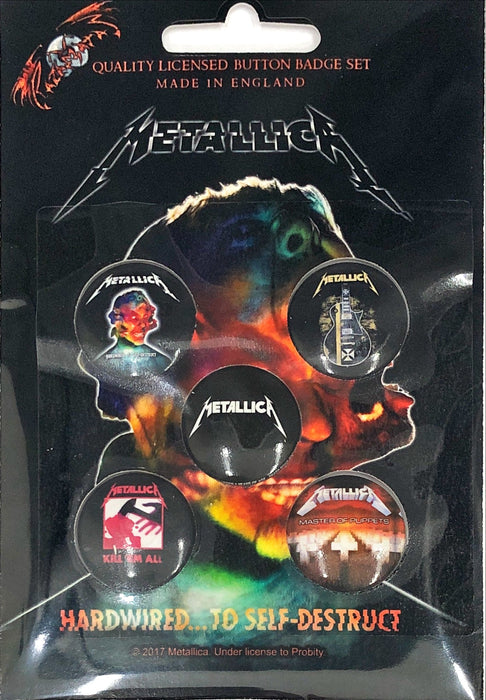 Metallica - Hardwired To Self Destruct (Button Badge Set)