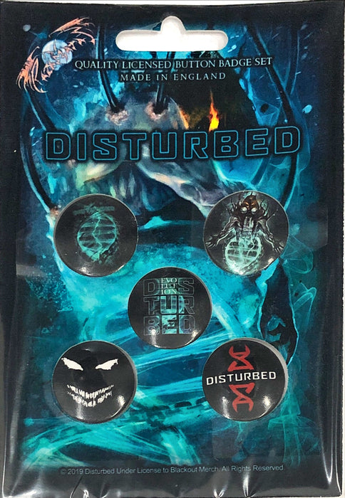 Disturbed - Evolution (Button Badge Set)