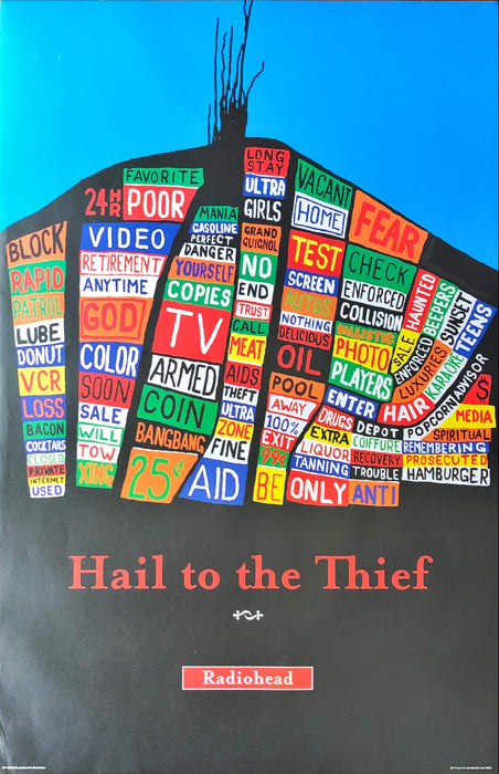 Radiohead - Hail To The Thief 2003 Poster (63x92cm)
