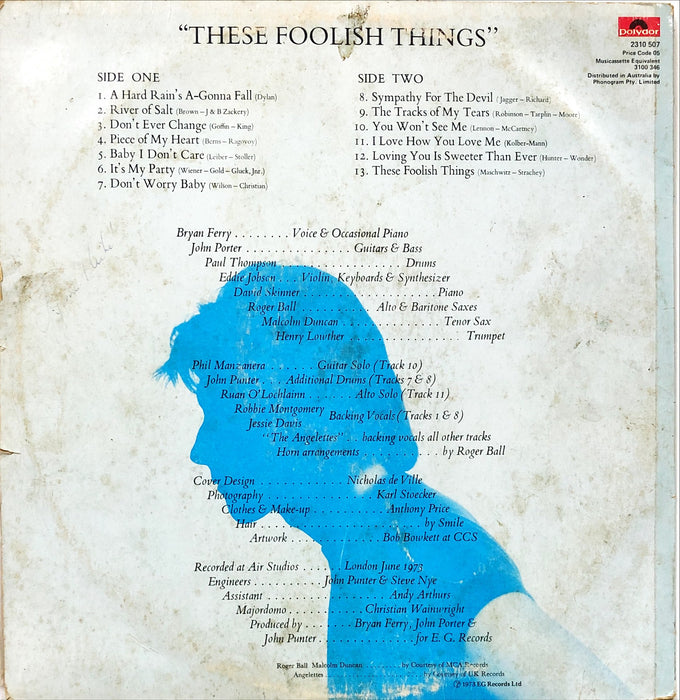 Bryan Ferry - These Foolish Things (Vinyl LP)(Reissue)