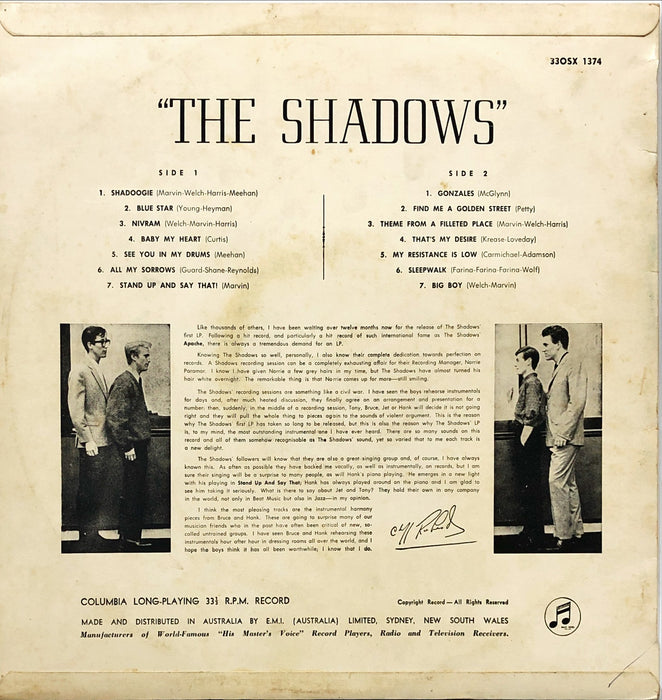 The Shadows - The Shadows (Vinyl LP)(Mono)