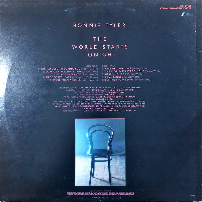 Bonnie Tyler - The World Starts Tonight (Vinyl LP)