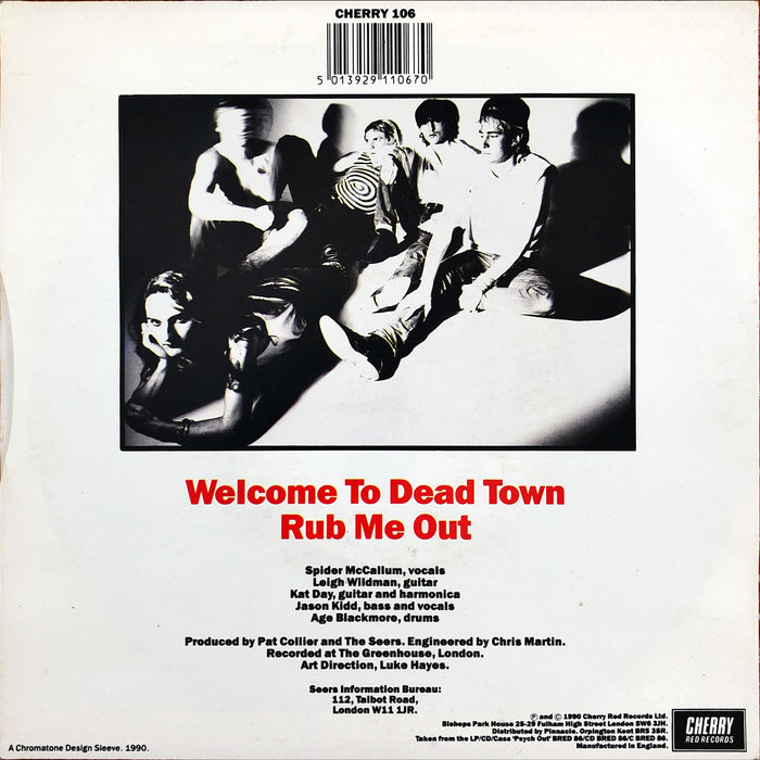 The Seers - Welcome To Dead Town / Rub Me Out (7" Vinyl)
