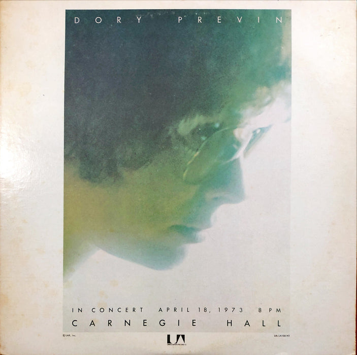 Dory Previn - Live At Carnegie Hall (Vinyl 2LP)[Gatefold]
