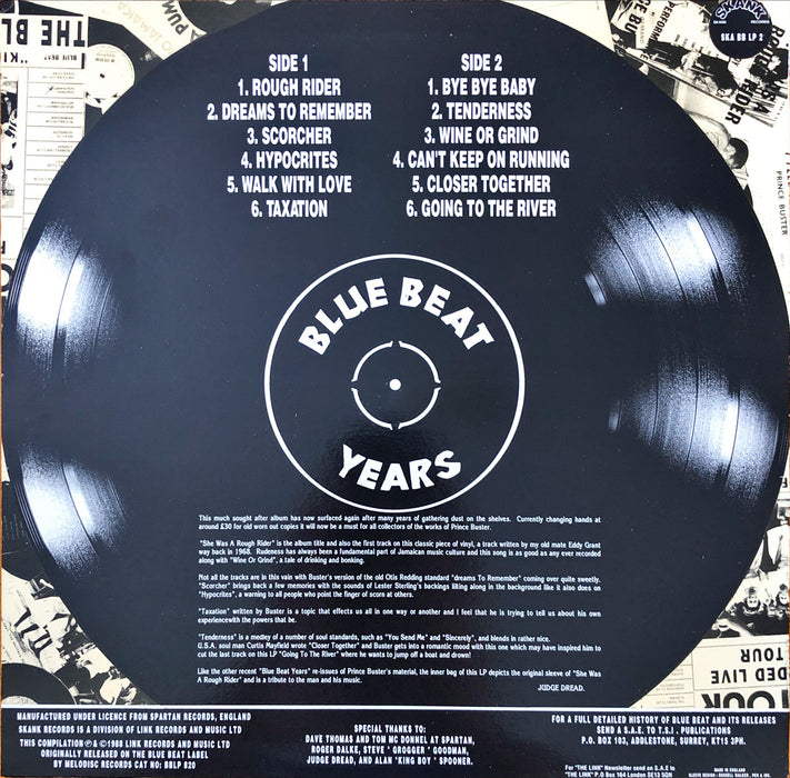 Prince Buster - She Was A Rough Rider (Vinyl LP) — Record Exchange