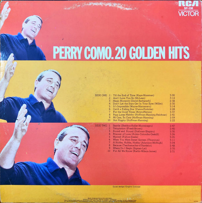 Perry Como - 20 Golden Hits (Vinyl LP)