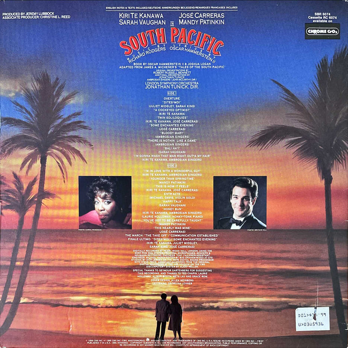 Kiri Te Kanawa • José Carreras • Sarah Vaughan • Mandy Patinkin - South Pacific (Vinyl LP)[Gatefold]