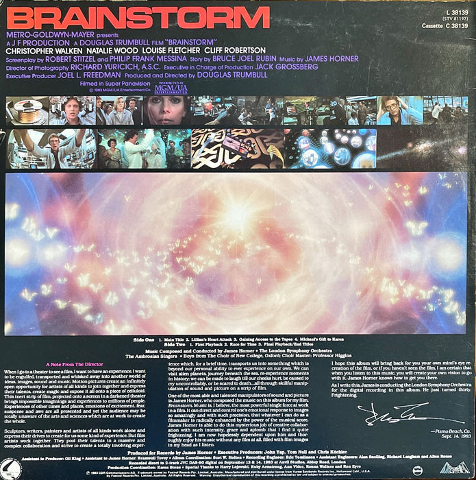 James Horner - Brainstorm (Original Motion Picture Score) (Vinyl LP)