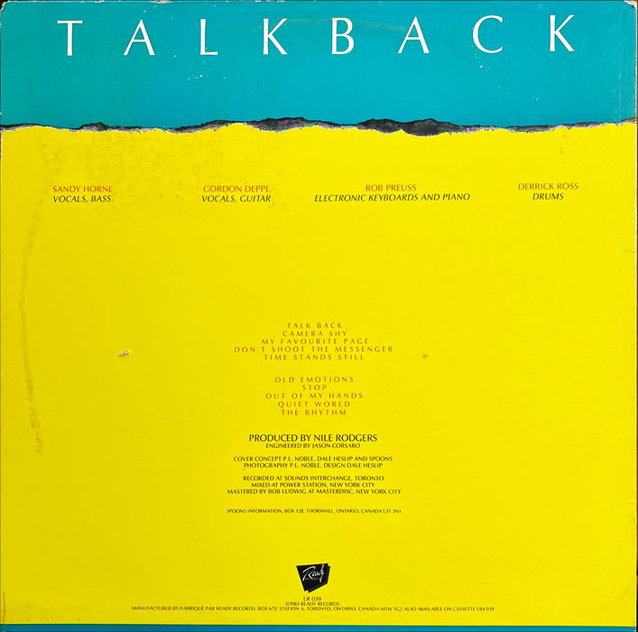 Spoons - Talkback (Vinyl LP)