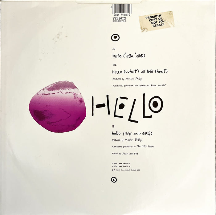 The Beloved - Hello (Remix) (12" Single)