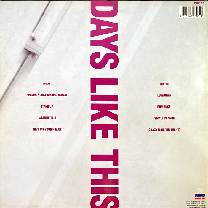Hindsight - Days Like This (Vinyl LP)