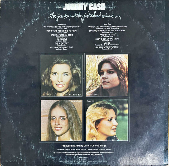 Johnny Cash - Featuring June Carter & Daughters Rosanne Cash, Carlene Routh , & Rosey Nix - The Junkie And The Juicehead Minus Me (Vinyl LP)