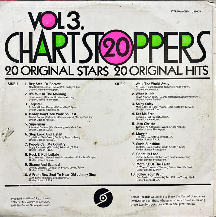 Various - 20 Chartstoppers Vol 3. (Vinyl LP)