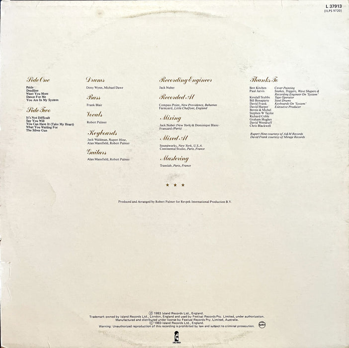 Robert Palmer - Pride (Vinyl LP)