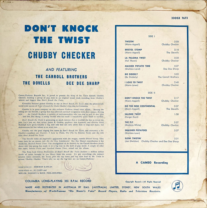 Chubby Checker Also Featuring The Dovells • Carroll Brothers • Dee Dee Sharp - Don't Knock The Twist - Original Soundtrack Recording (Vinyl LP)