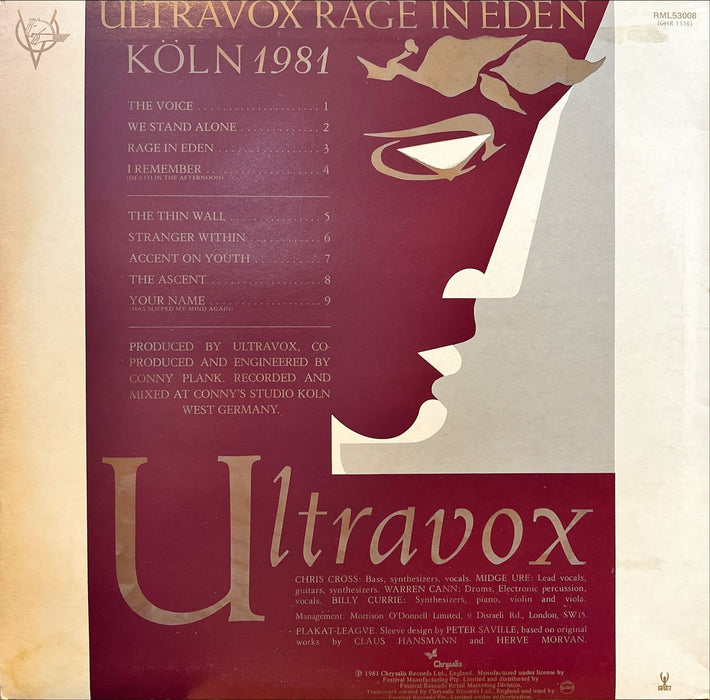 Ultravox - Rage In Eden (Vinyl LP)