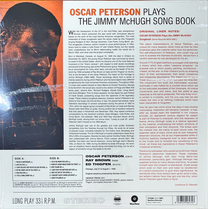 Oscar Peterson - Oscar Peterson Plays The Jimmy McHugh Song Book (Vinyl LP)