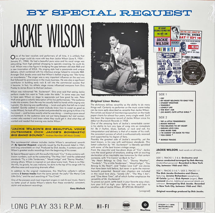 Jackie Wilson - By Special Request (Vinyl LP)