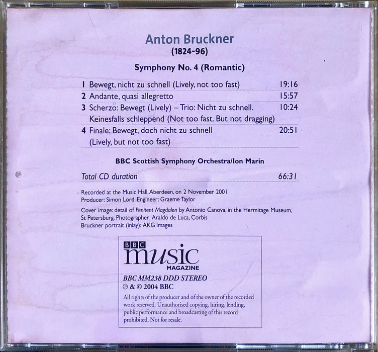 Anton Bruckner - BBC Scottish Symphony Orchestra / Ion Marin - Symphony No. 4 (romantic)