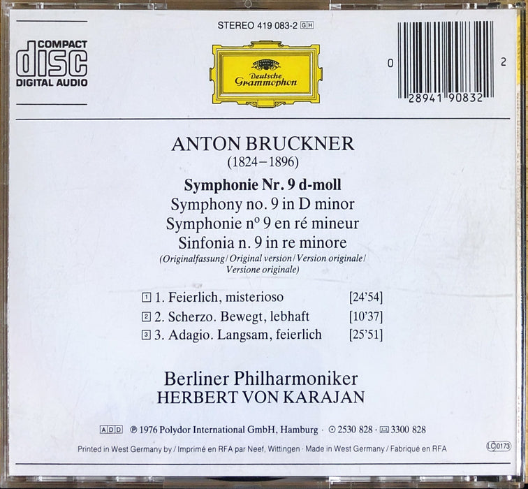 Anton Bruckner - Berliner Philharmoniker · Herbert Von Karajan - Symphonie No. 9