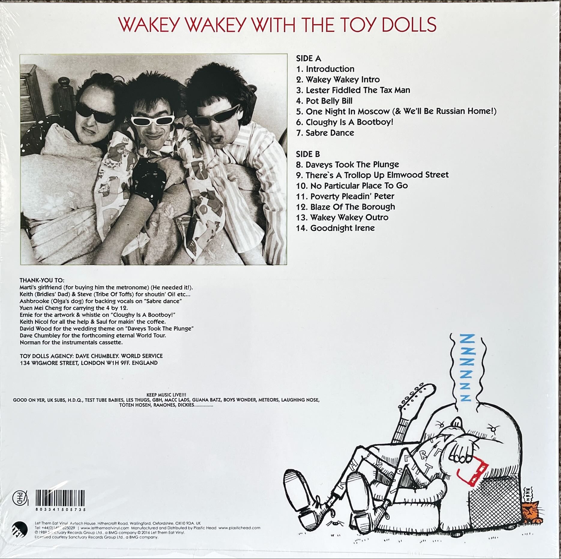 Toy Dolls Wakey Wakey! (Vinyl LP) — Record Exchange