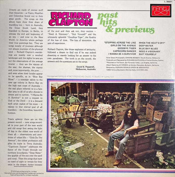 Richard Clapton - Past Hits & Previews (Vinyl LP)[Gatefold]