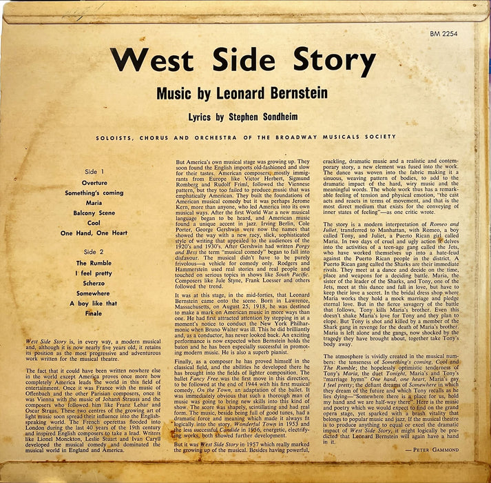 The Broadway Musicals Society - West Side Story - Soloists, Chorus And Orchestra Of The Broadway Musicals Society (Vinyl LP)