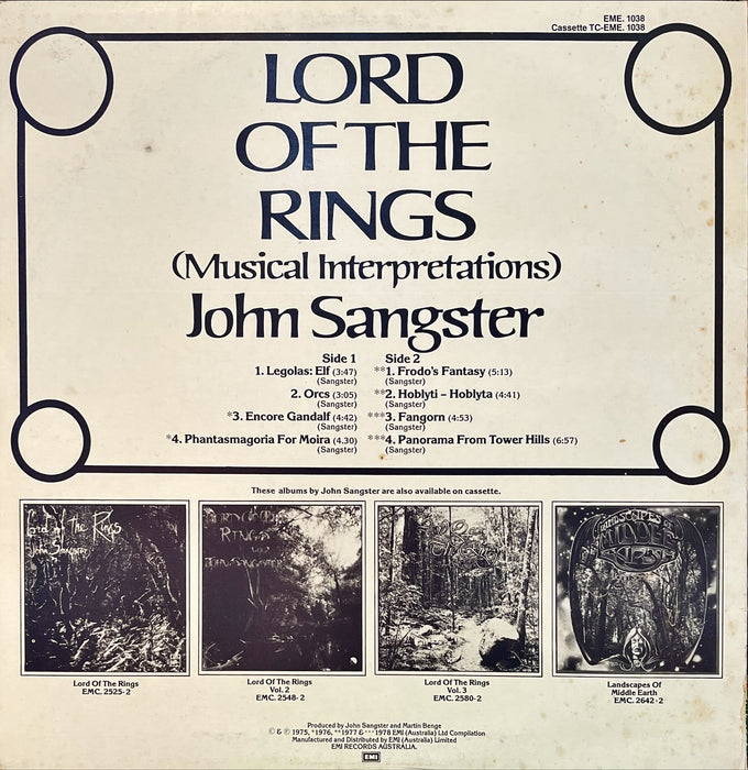 John Sangster - Lord Of The Rings (musical Interpretations) (Vinyl LP)