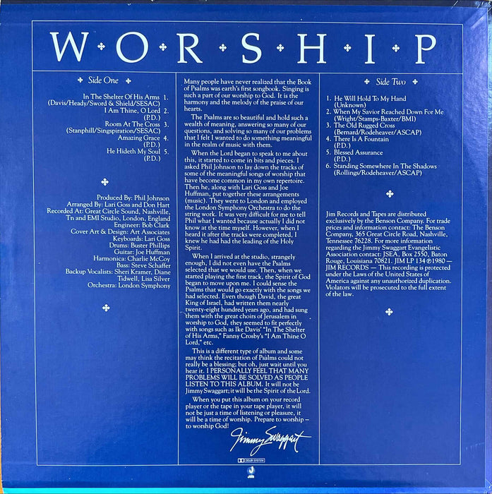 Jimmy Swaggart - Worship (Vinyl LP)