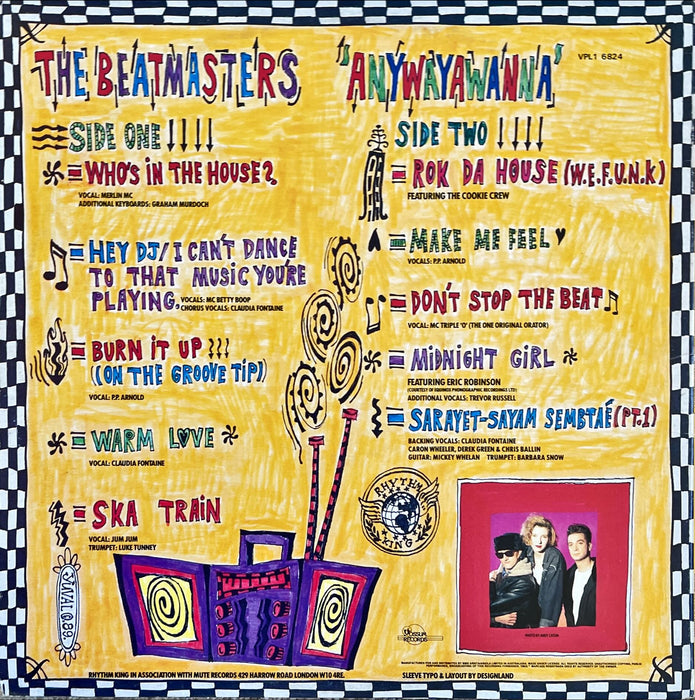 The Beatmasters - Anywayawanna (Vinyl LP)[Gatefold]
