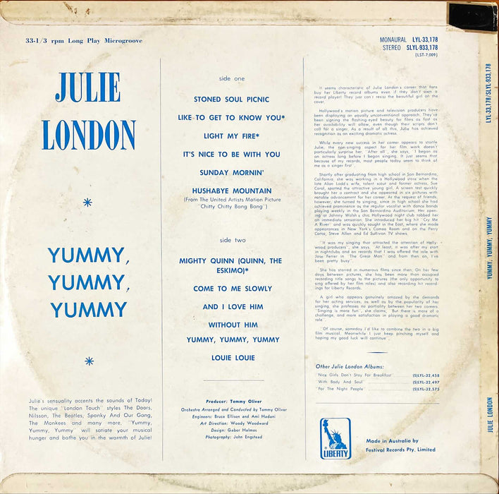 Julie London - Yummy, Yummy, Yummy (Vinyl LP)