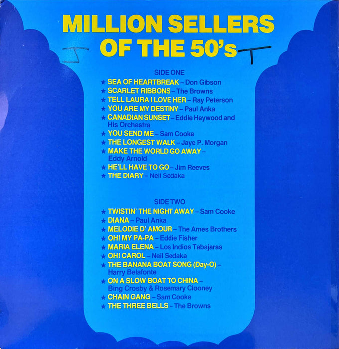 Various - Million Sellers Of The 50's - Volume One (Vinyl LP)