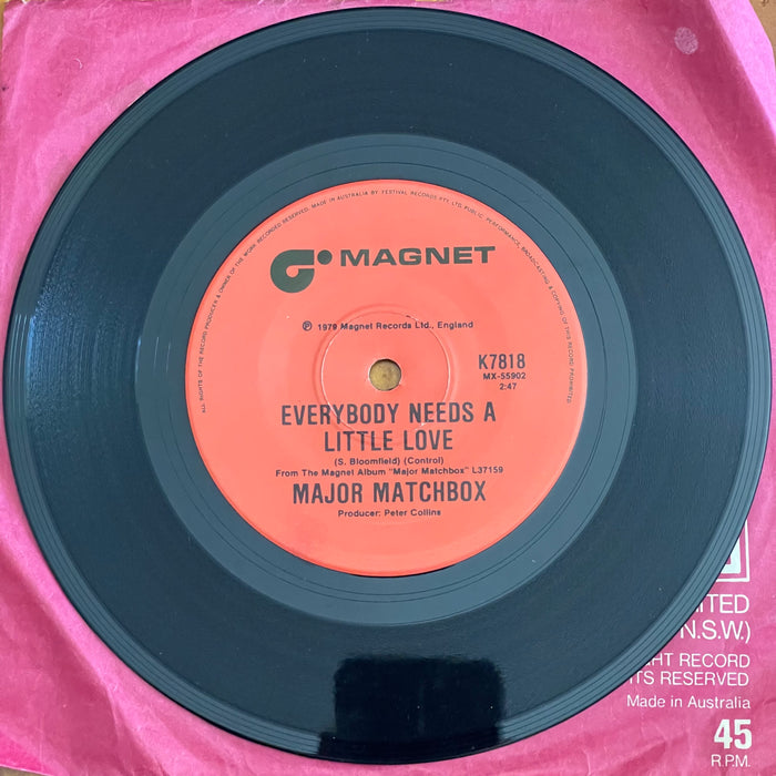 Major Matchbox - Rockabilly Rebel / Everybody Needs A Little Love (7" Vinyl)