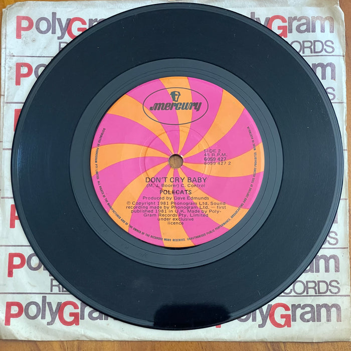 The Polecats - Rockabilly Guy / Don't Cry Baby (7" Vinyl)