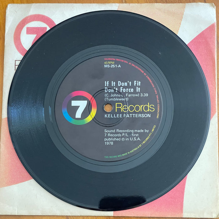 Kellee Patterson - If It Don't Fit Don't Force It / Movin' In The Right Direction (7" Vinyl)