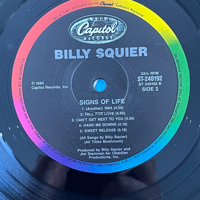 Billy Squier - Signs Of Life (Vinyl LP)