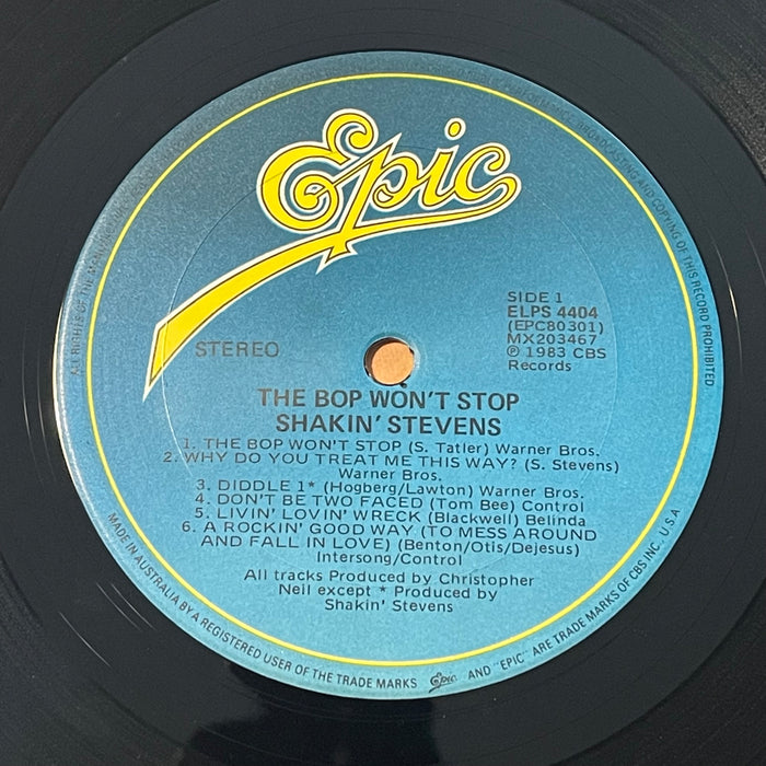 Shakin' Stevens - The Bop Won't Stop (Vinyl LP)[Gatefold]