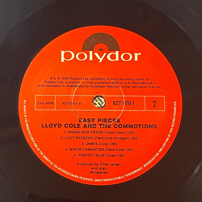 Lloyd Cole & The Commotions - Easy Pieces (Vinyl LP)