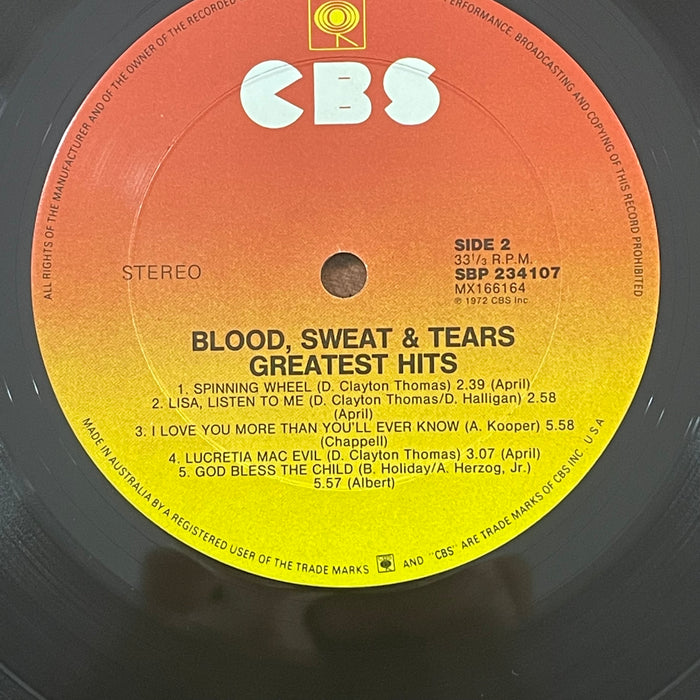 Blood, Sweat & Tears - Blood, Sweat & Tears Greatest Hits (Vinyl LP)