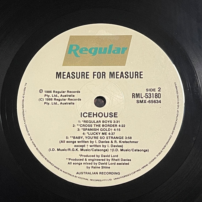 Icehouse - Measure For Measure (Vinyl LP)[Gatefold]