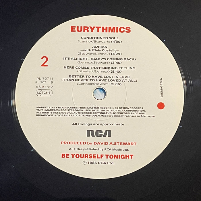 Eurythmics - Be Yourself Tonight (Vinyl LP)
