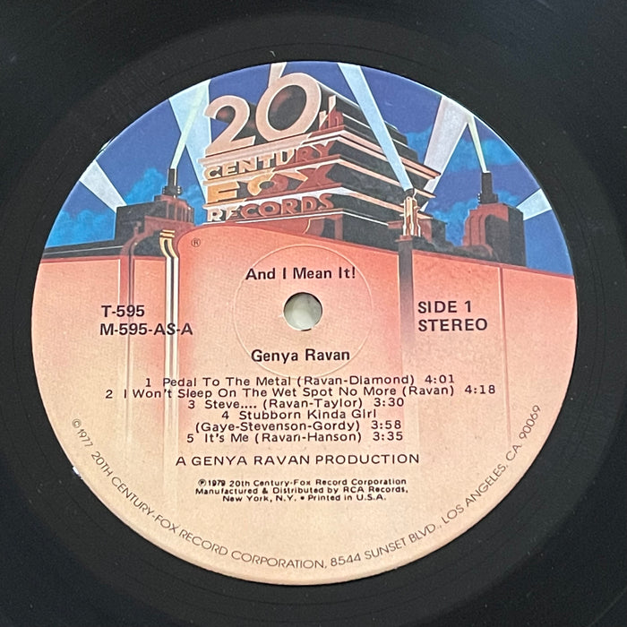 Genya Ravan - ...And I Mean It! (Vinyl LP) — Record Exchange